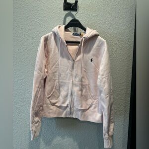 Polo Ralph Lauren Pale Pink Zip up Hoodie XL